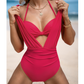 🩱Summer Explosion ☀️Women's Krawatte Solid Color Badeanzug 2-PCS-Set