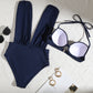 🩱Summer Explosion ☀️Women's Krawatte Solid Color Badeanzug 2-PCS-Set