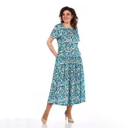 🔥Promotion - 49% Rabatt🎉summer gemustertes Chiffon -Kleid