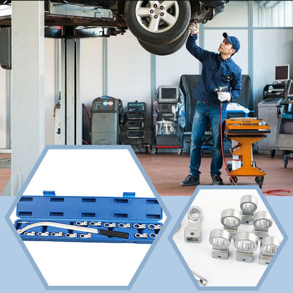 🔥zeitlich begrenztes Angebot🔥15-teiliges tragbares Riemenschlüssel-Set mit austauschbarem Kopf