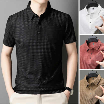 🔥Men's Kurzarm strukturiertes Hemd 🌬️