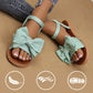 👡🌸Women's Mode Bow Flat Sandals - 50% Rabatt für den Göttentag! Elegantes Design🌸 Compoptable Kee, Sommer Wesentliche!