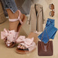 👡🌸Women's Mode Bow Flat Sandals - 50% Rabatt für den Göttentag! Elegantes Design🌸 Compoptable Kee, Sommer Wesentliche!