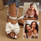 👡🌸Women's Mode Bow Flat Sandals - 50% Rabatt für den Göttentag! Elegantes Design🌸 Compoptable Kee, Sommer Wesentliche!