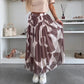☀️2025 frühsommer neu 👗Damen-Maxirock mit trendigem Druck und elastischem Bund