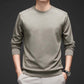 Männer loser runder Halsboden Langarm T-Shirt