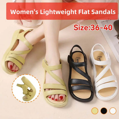Leichte, flache Sandalen für Frauen👡