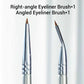 Abgewinkelter Make -up Feinpunkt Eyelinerbürste
