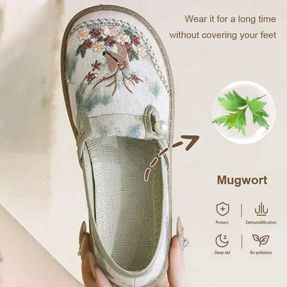🔥Hot Sale ⏳Womens flache Slip-on-gestickte Schuhe🔥Hot Sale ⏳Womens flache Slip-on-gestickte Schuhe