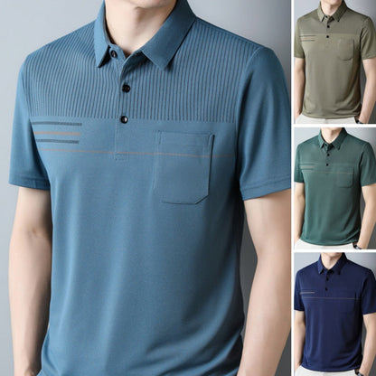 Dünnes, atmungsaktives, lässiges Kurzarm-T-Shirt für Herren