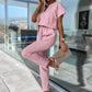 💕Limitierter Verkauf 50% Rabatt auf den trendigen Trend-V-Ausschnitt-Kurzarm-Overall mit Krawatte Taille