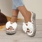 🎀2025 Sommer-Sonderangebot: 30% Rabatt auf Slip-on-Schuhe mit Leopardendruck, Bogen und dicker Sohle