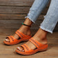 Retro -Bogenunterstützung Orthopädische Keilsandalen
