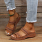 Retro -Bogenunterstützung Orthopädische Keilsandalen