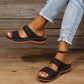 Retro -Bogenunterstützung Orthopädische Keilsandalen