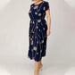 Polka Dot Print Mesh Kurzarm Kleid💙