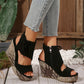 Frauen Quaste Open Tobe Plattform Keilsandalen✨✨