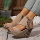 Frauen Quaste Open Tobe Plattform Keilsandalen✨✨