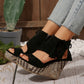 Frauen Quaste Open Tobe Plattform Keilsandalen✨✨