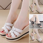 👑Slope Ferse Line Sandalen👡