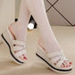 👑Slope Ferse Line Sandalen👡