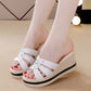 👑Slope Ferse Line Sandalen👡