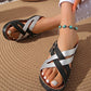 Frauen Modegürtel Schnalle Dicke Boden Sandalenschuhe👟