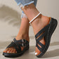 Frauen Modegürtel Schnalle Dicke Boden Sandalenschuhe👟