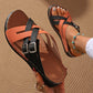 Frauen Modegürtel Schnalle Dicke Boden Sandalenschuhe👟