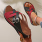 Frauen Modegürtel Schnalle Dicke Boden Sandalenschuhe👟