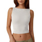 💖High Neck Slim Fit Crop Tank Shirt Y2k Tops-9