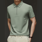 Herren -Casual Falten -Resistant Reißverschluss Revers Short -Ärmelhemd👕