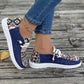 Frauen lässig ethnische Muster Canvas -Schuhe👟