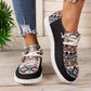 Frauen lässig ethnische Muster Canvas -Schuhe👟