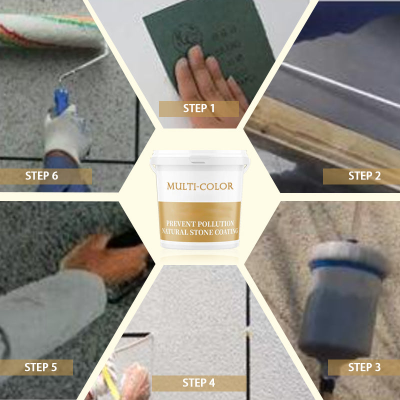 💖2025 Hot Sale💖2kg Waterproof Multi-Color Natural Washed Stone Coating-7