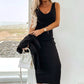 💥2025 New Arrive - 50% OFF💥Women's 2-Piece Set Sleeveless Dress & Loose V-Neck Pullover  20 Reviews-2