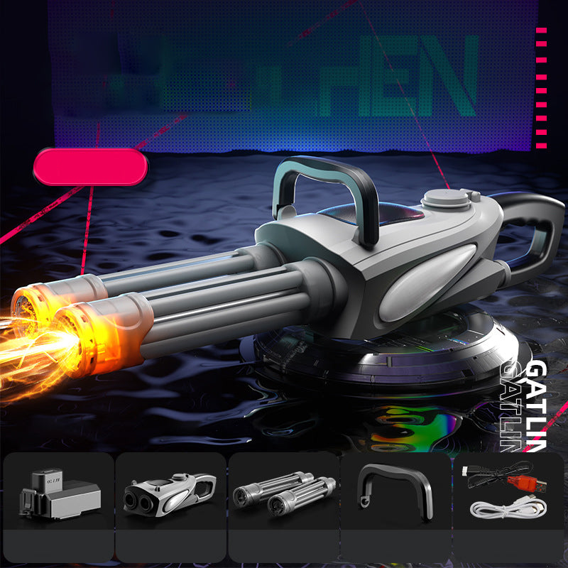 ⌛limited-time 50% off💥Double Barrel Gatling Electric Water Gun Set-5