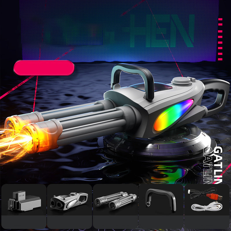 ⌛limited-time 50% off💥Double Barrel Gatling Electric Water Gun Set-6