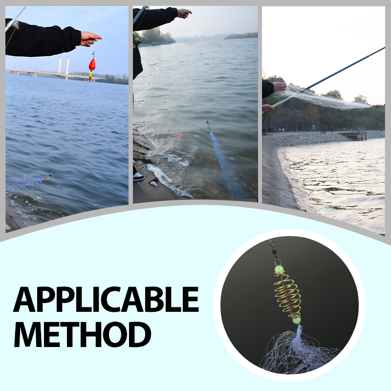 🔥2025 Hot Sale 50% Off🔥Fishing Gill Net with Spring Bait Trap-6