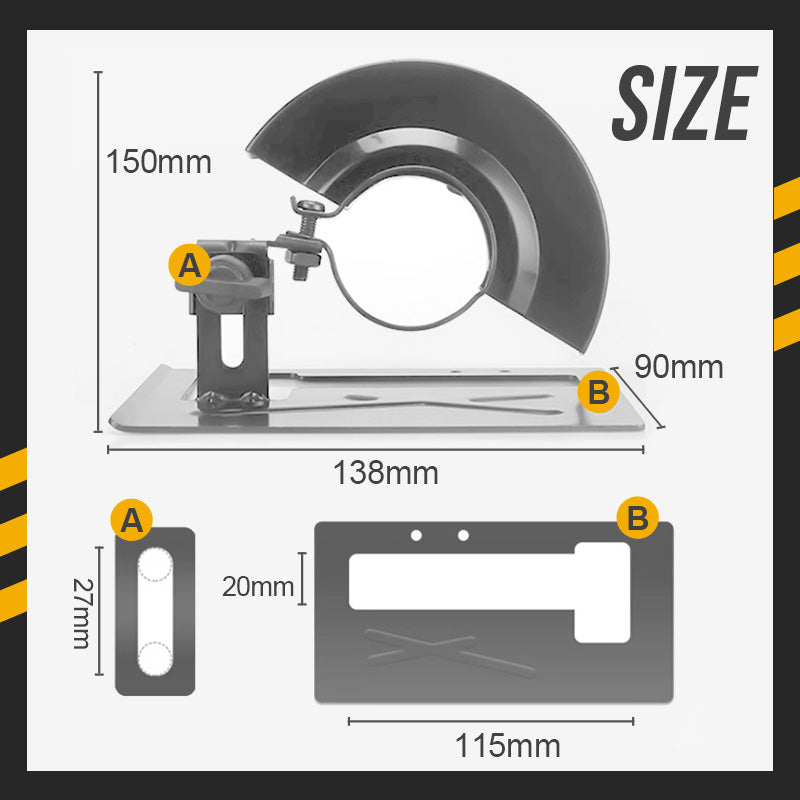 Cutting Stand Protective Cover Kit For Angle Grinder-7