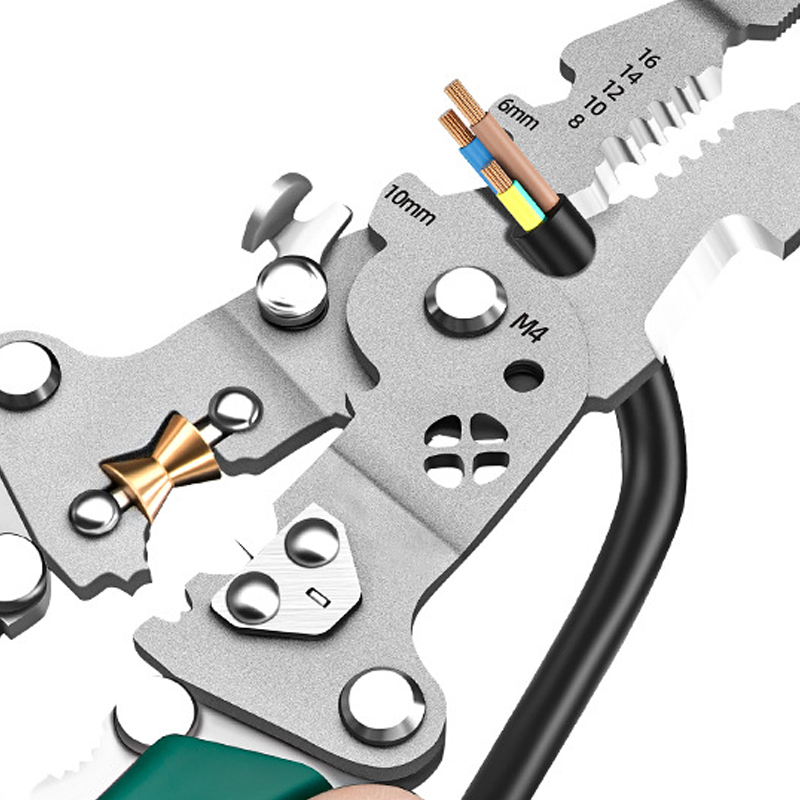 Multifunctional Foldable Wire Stripping Scissors with Electrical Test-6