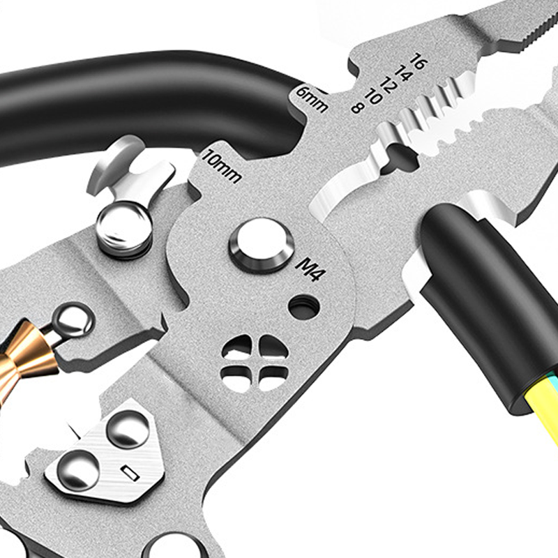 Multifunctional Foldable Wire Stripping Scissors with Electrical Test-7