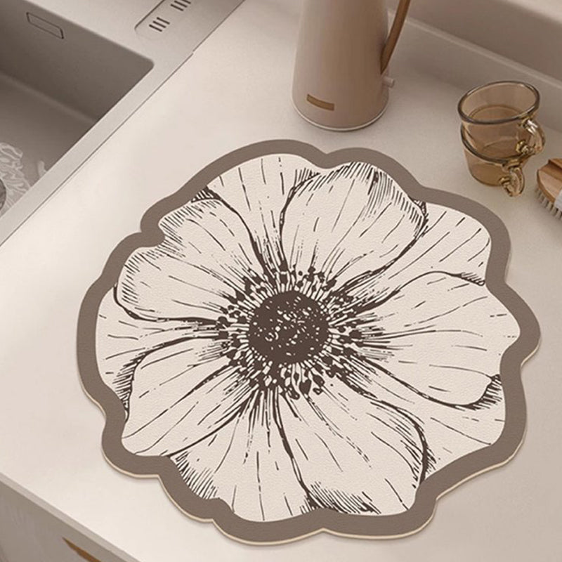 💥Flower-Shaped Dish Drying Mat for Kitchen Counter💧-4