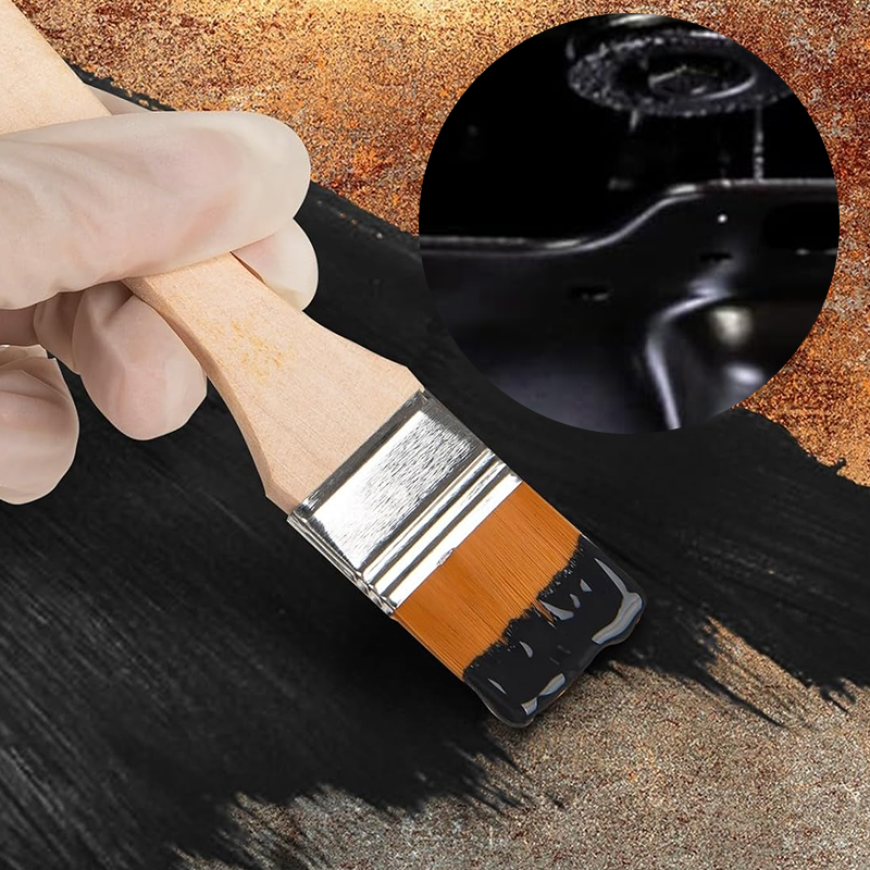 ⏳Time-Limited Special⏰Rust Converter Metallic Paint – One coat stops rust, no sanding, no fumes. Dries to a sleek metal finish. Perfect for garden tools & gates. 🔨🛡️-2
