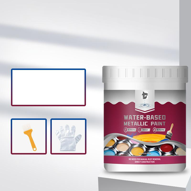 ⏳Time-Limited Special⏰Rust Converter Metallic Paint – One coat stops rust, no sanding, no fumes. Dries to a sleek metal finish. Perfect for garden tools & gates. 🔨🛡️-8