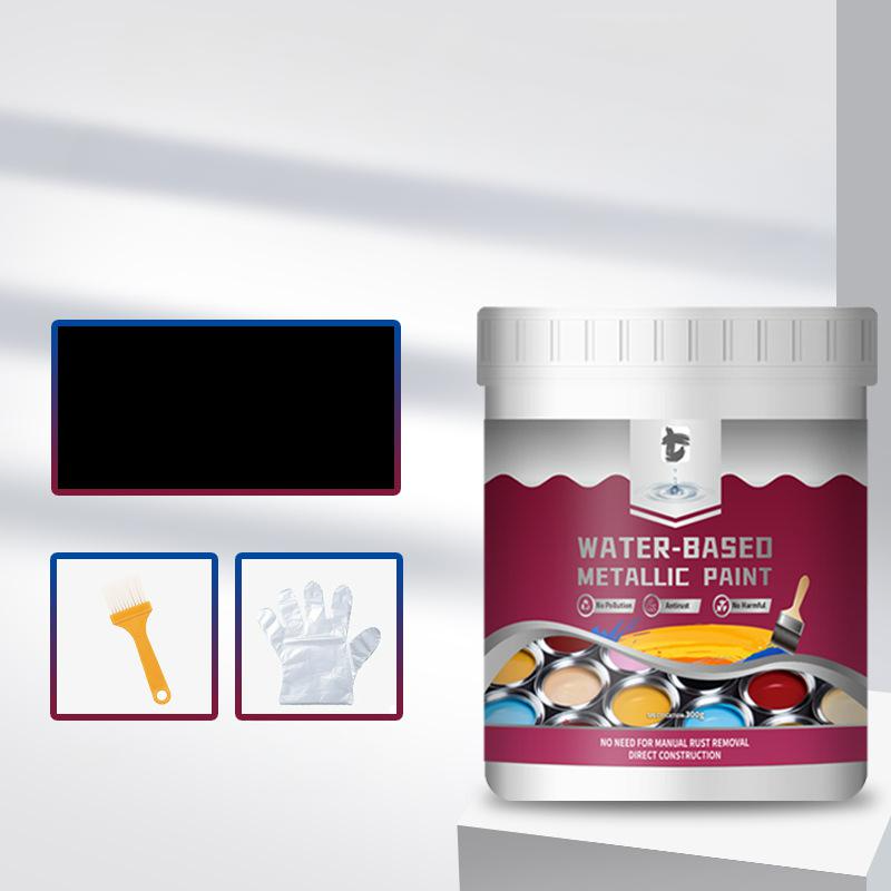 ⏳Time-Limited Special⏰Rust Converter Metallic Paint – One coat stops rust, no sanding, no fumes. Dries to a sleek metal finish. Perfect for garden tools & gates. 🔨🛡️-9
