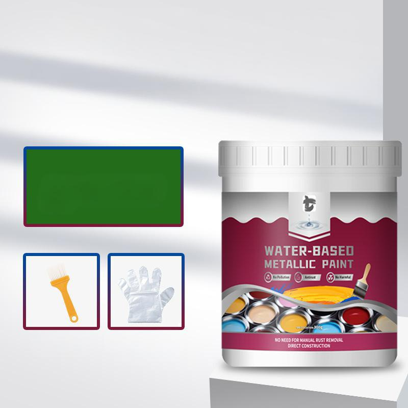 ⏳Time-Limited Special⏰Rust Converter Metallic Paint – One coat stops rust, no sanding, no fumes. Dries to a sleek metal finish. Perfect for garden tools & gates. 🔨🛡️-11