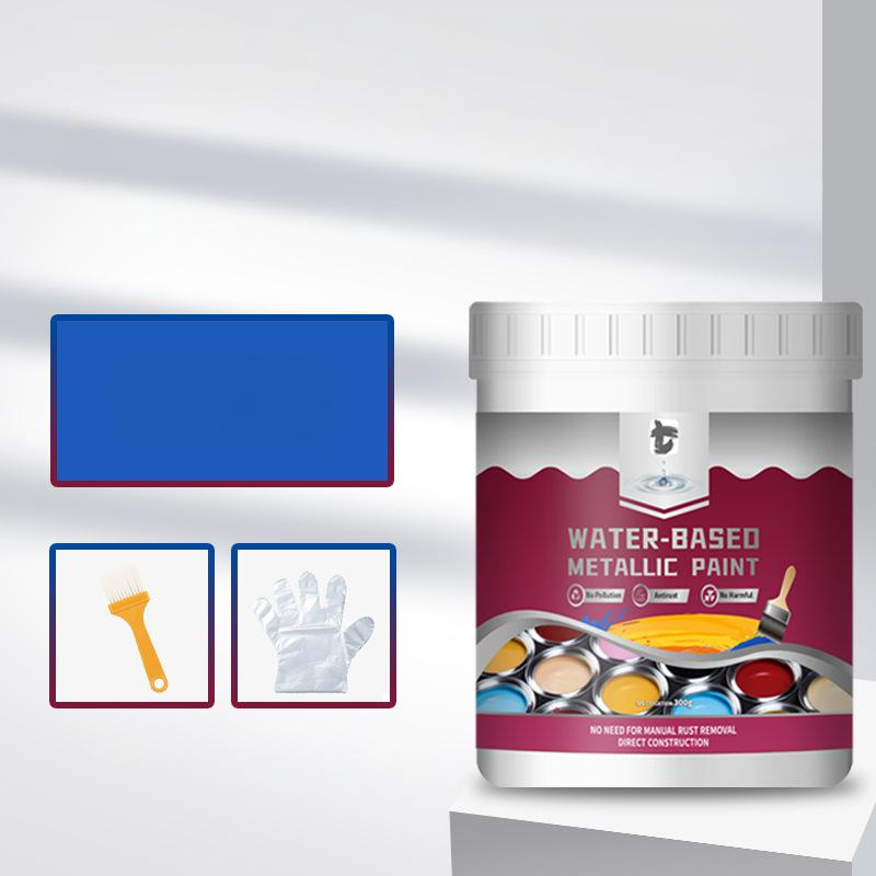 ⏳Time-Limited Special⏰Rust Converter Metallic Paint – One coat stops rust, no sanding, no fumes. Dries to a sleek metal finish. Perfect for garden tools & gates. 🔨🛡️-13