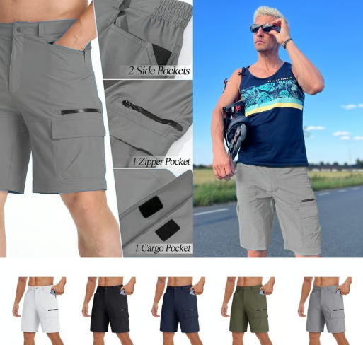 ✨Limited time offer 50% OFF🔥Men's outdoor casual cargo shorts👍🏼-1