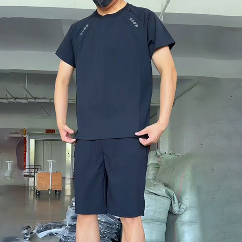 Men's Light Casual T-Shirt Shorts 2-Piece Set-1